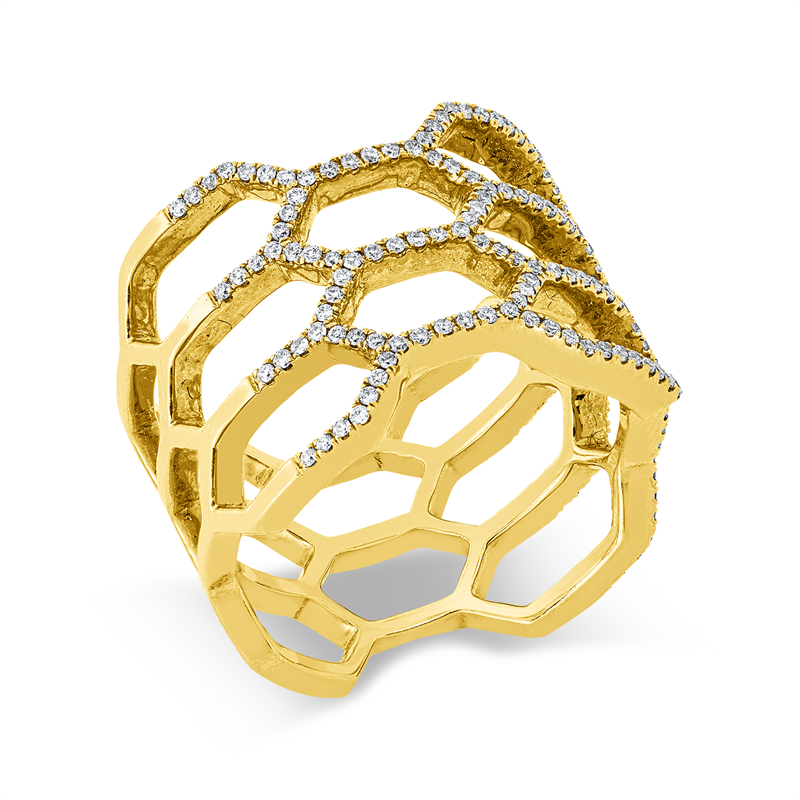 Modern Woman Ring Gelbgold 18kt 0,35ct