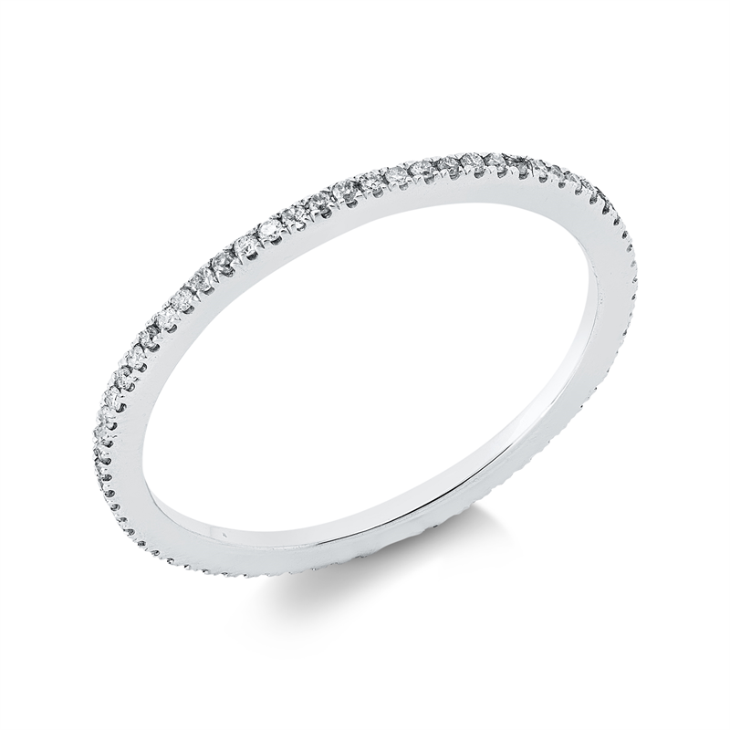 Memoire voll Ring Weißgold 18kt 0,19ct