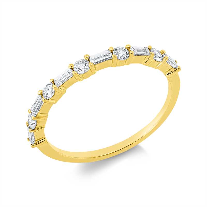 Memoire halb Ring Gelbgold 18kt 0,4ct