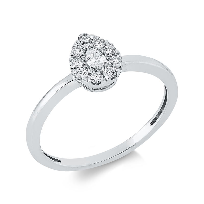 Illusion Classic Ring Weißgold 18kt 0,19ct