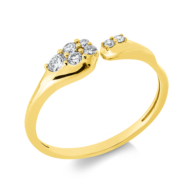 Modern Woman Ring Weißgold 18kt 0,2ct