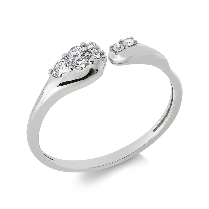 Modern Woman Ring Weißgold 18kt Ref-1JW54
