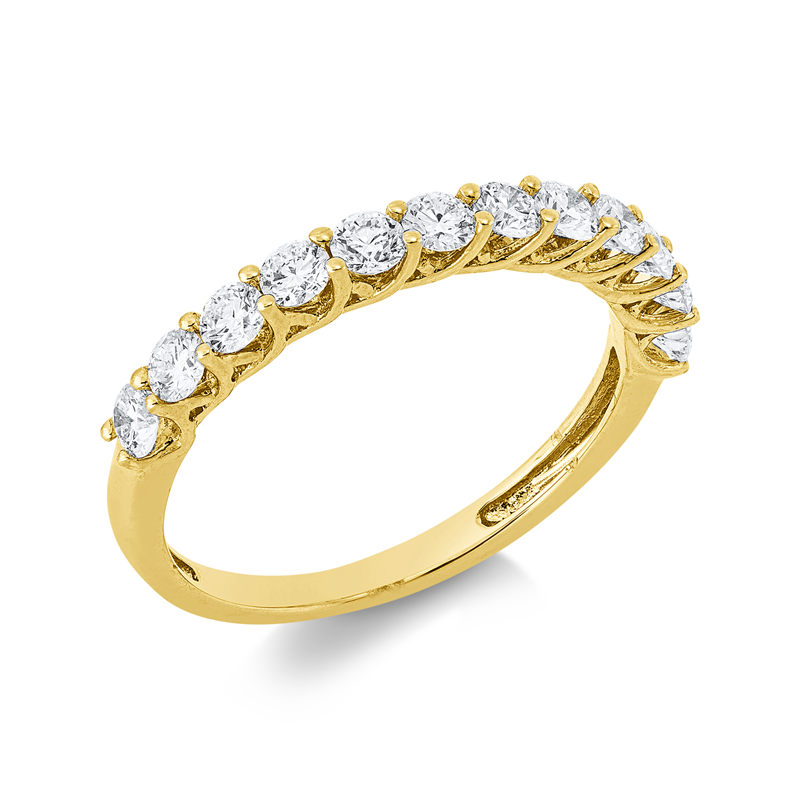 Memoire halb Ring Gelbgold 18kt 0,68ct