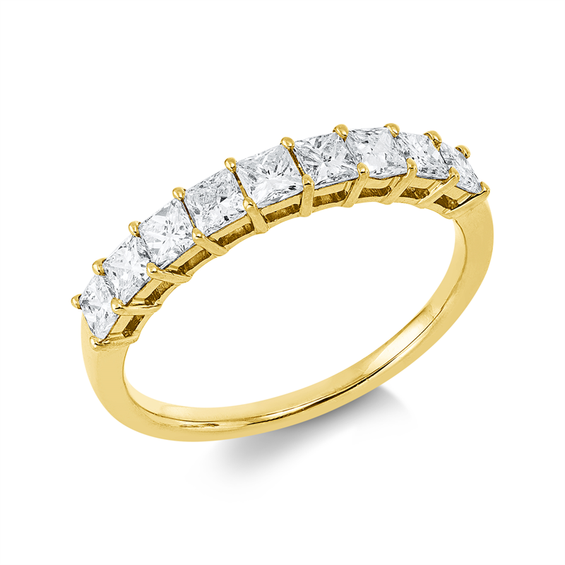 Memoire halb Ring Gelbgold 18kt 0,87ct