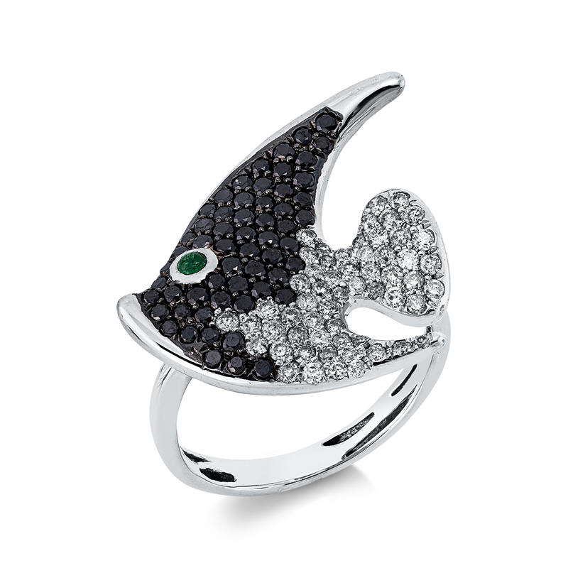 Tier Ring Weißgold 18kt 1,22ct