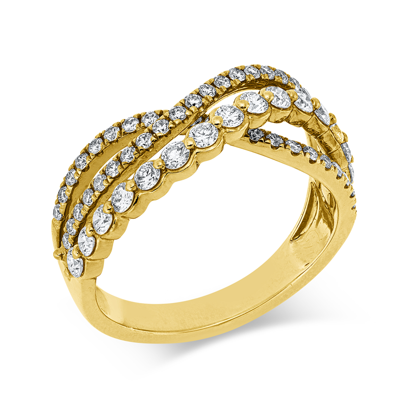 Modern Woman Ring Gelbgold 18kt Ref-1JY14