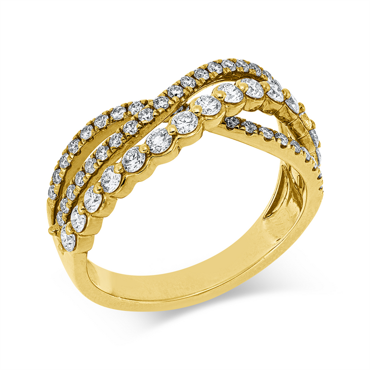 Modern Woman Ring Gelbgold 18kt Ref-1JY14