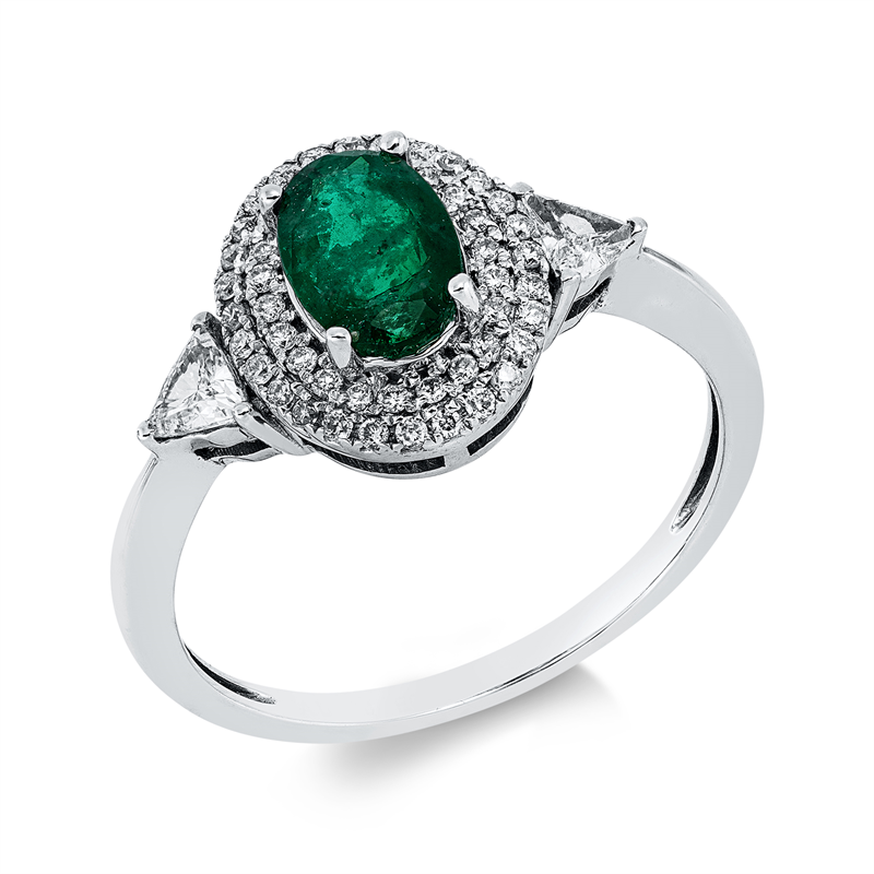 Farbstein Classic Ring Weißgold 18kt 0,33ct