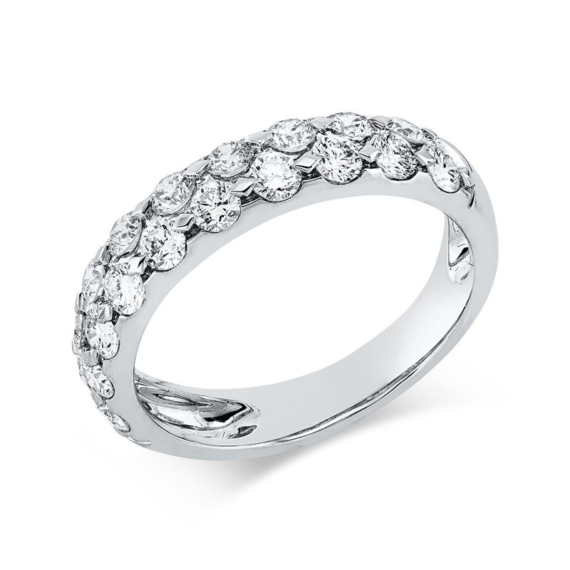 Modern Woman Ring Weißgold 18kt 0,97ct