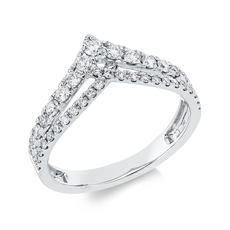 Modern Woman Ring Weißgold 18kt 0,53ct