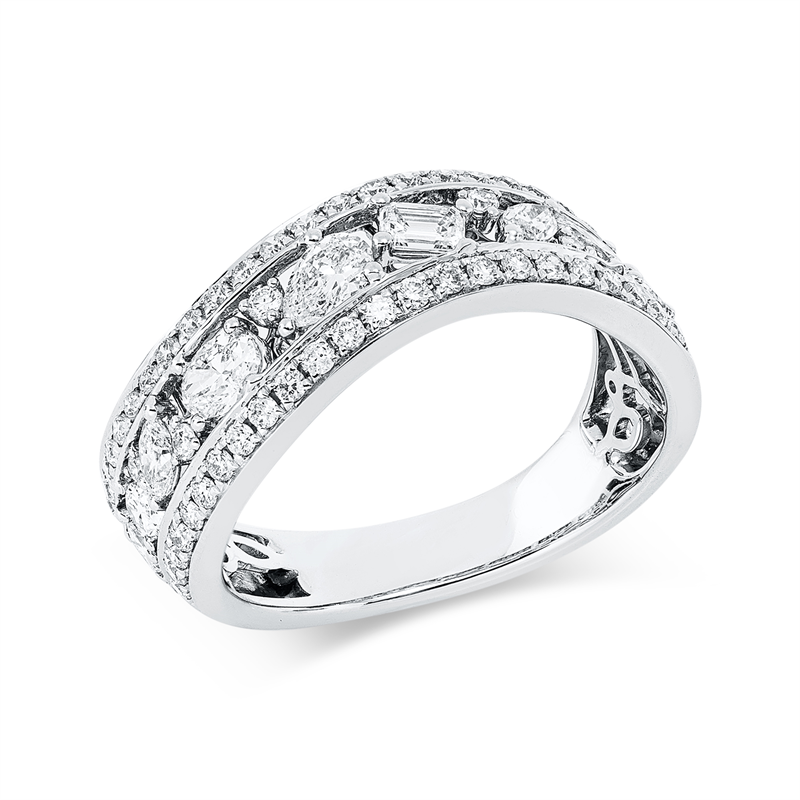 Modern Woman Ring Weißgold 18kt 1,08ct