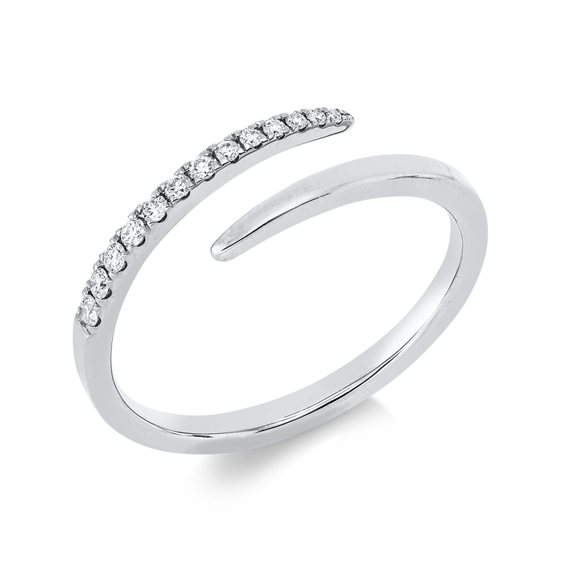 Modern Woman Ring Weißgold 18kt 0,11ct