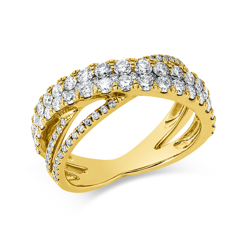 Modern Woman Ring Gelbgold 18kt 1,3ct
