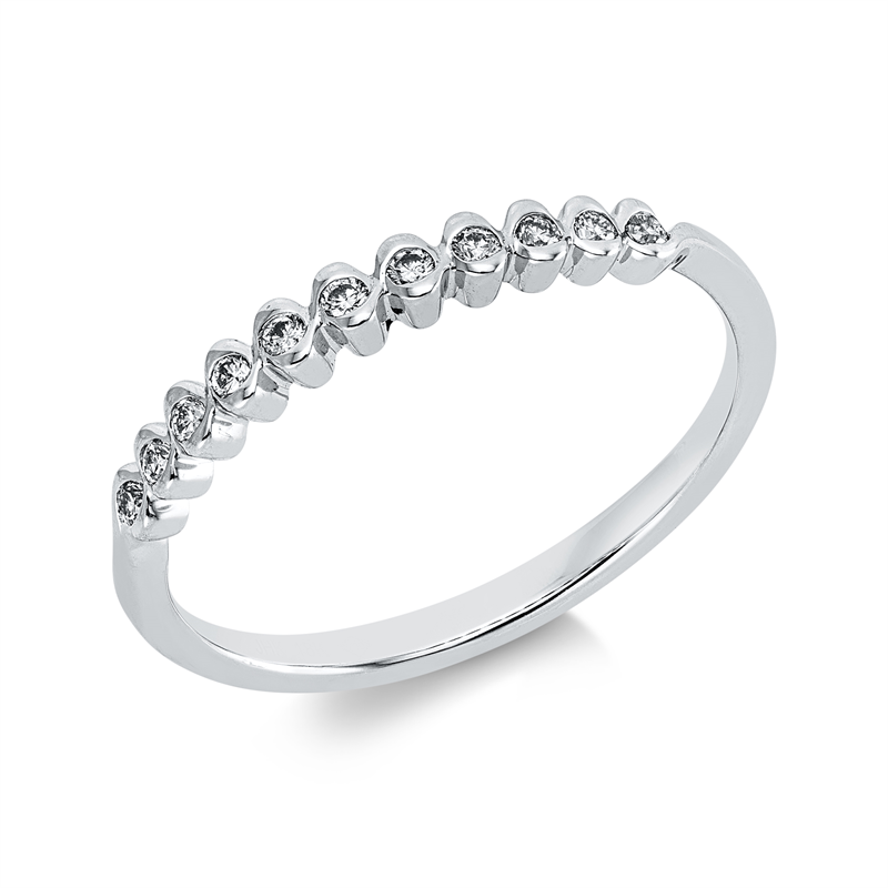 Modern Woman Ring Weißgold 18kt 0,11ct