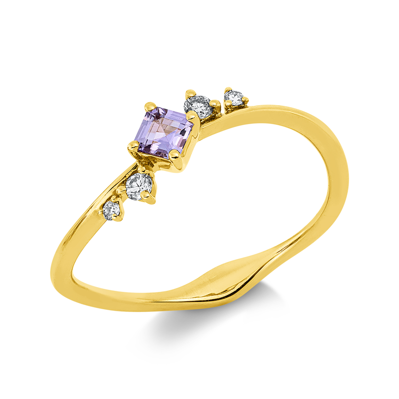 Farbstein Classic Ring Gelbgold 18kt 0,07ct