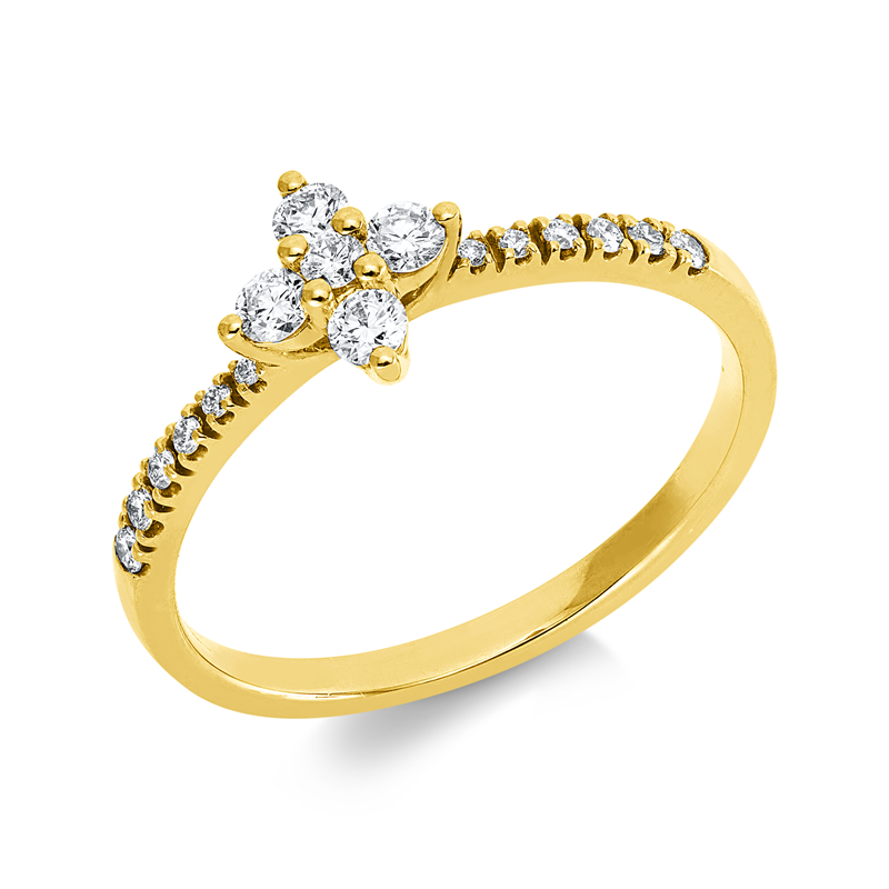 Modern Woman Ring Gelbgold 18kt 0,27ct