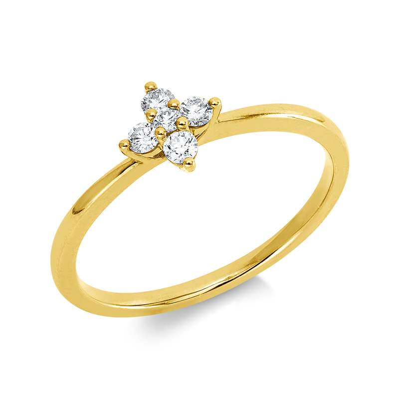 Modern Woman Ring Gelbgold 18kt 0,15ct