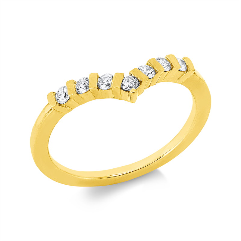 Modern Woman Ring Gelbgold 18kt 0,21ct