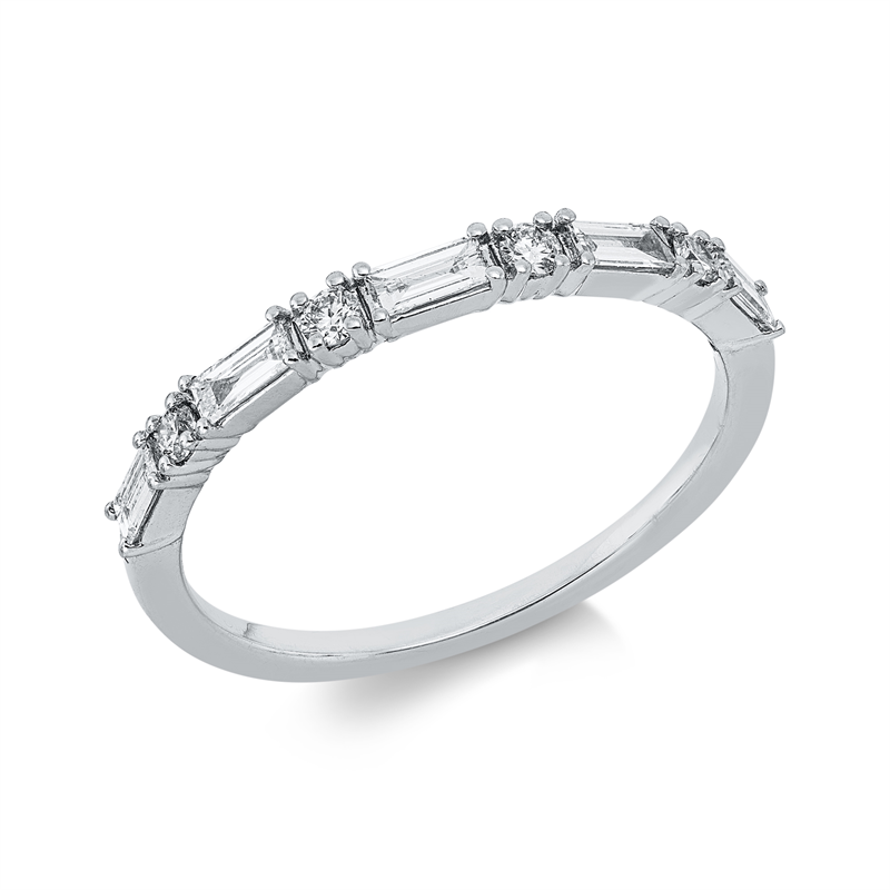 Baguette Ring Weißgold 18kt 0,34ct