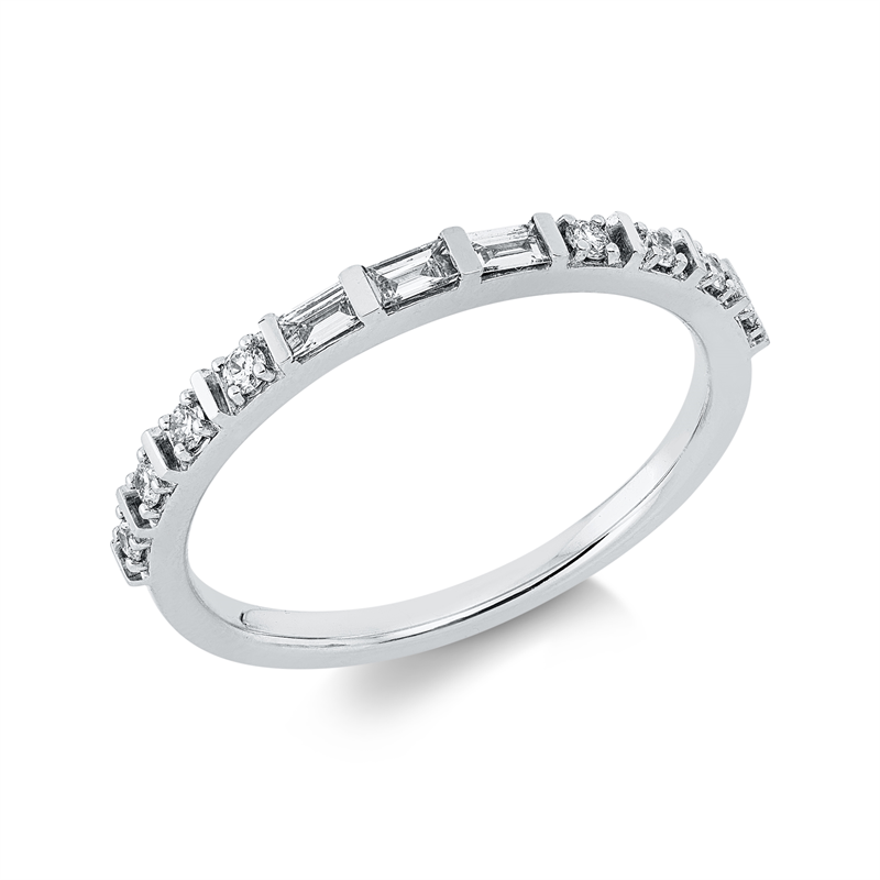 Baguette Ring Weißgold 18kt 0,21ct