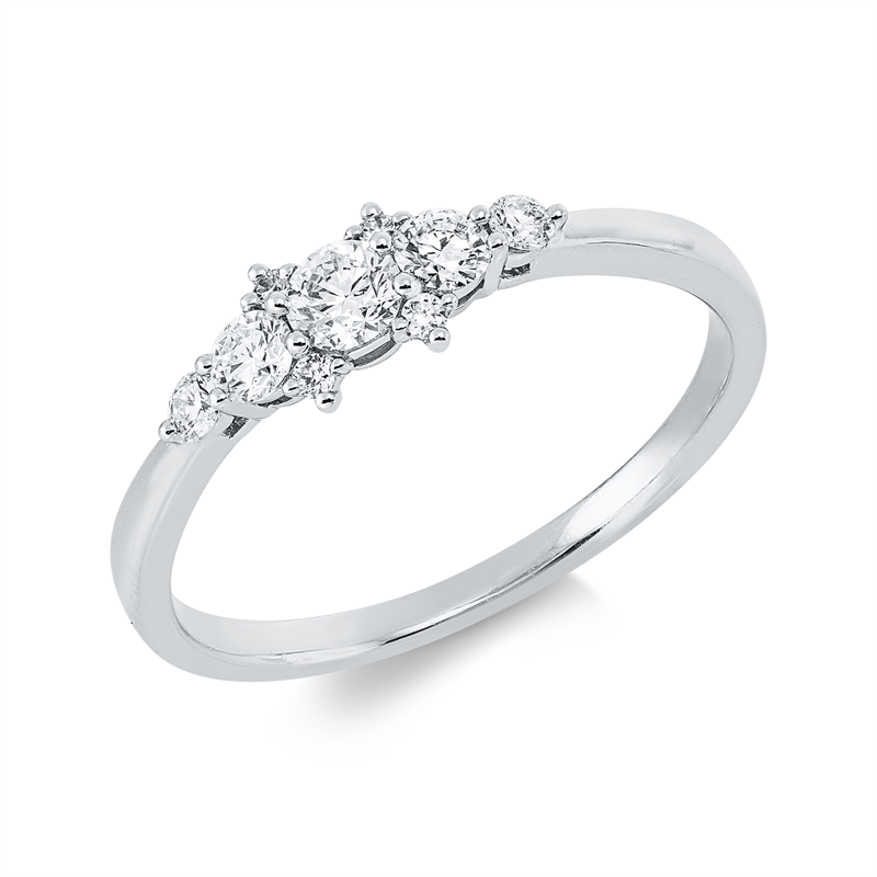 Modern Woman Ring Weißgold 18kt 0,34ct