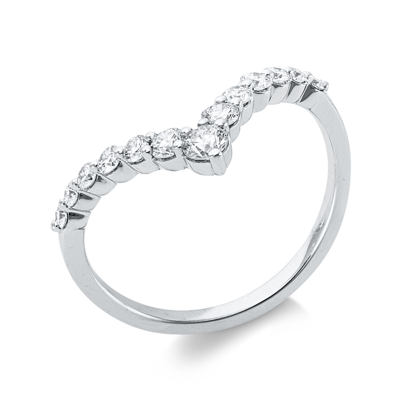 Modern Woman Ring Weißgold 18kt 0,42ct