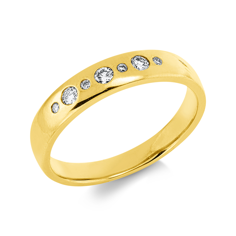 Modern Woman Ring Gelbgold 18kt 0,14ct