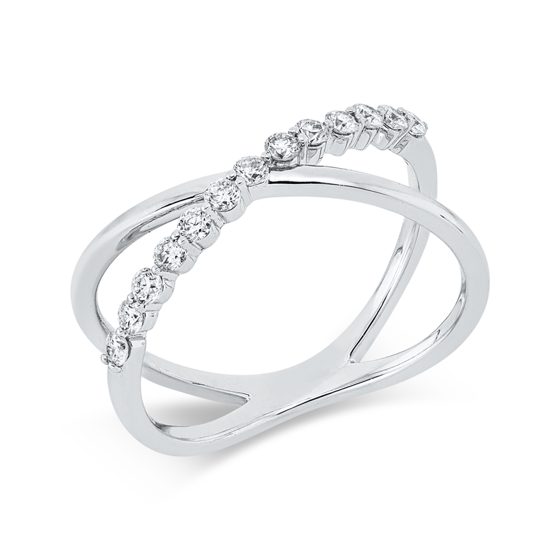 Modern Woman Ring Weißgold 18kt 0,29ct
