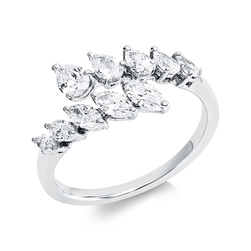 Modern Woman Ring Weißgold 18kt 1,09ct