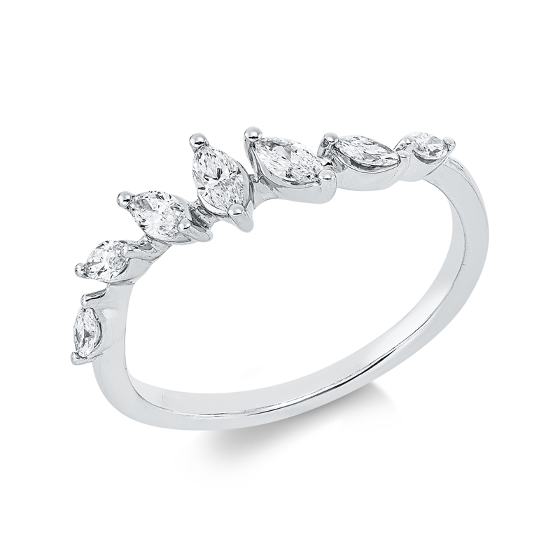 Modern Woman Ring Weißgold 18kt 0,35ct