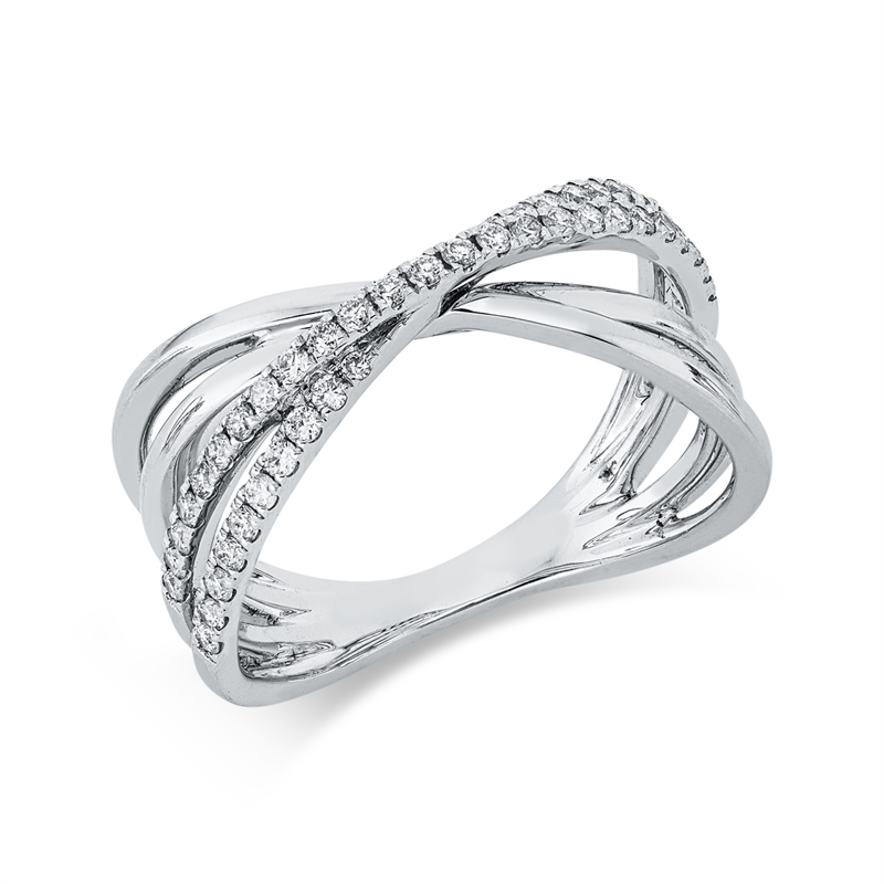 Modern Woman Ring Weißgold 18kt 0,33ct
