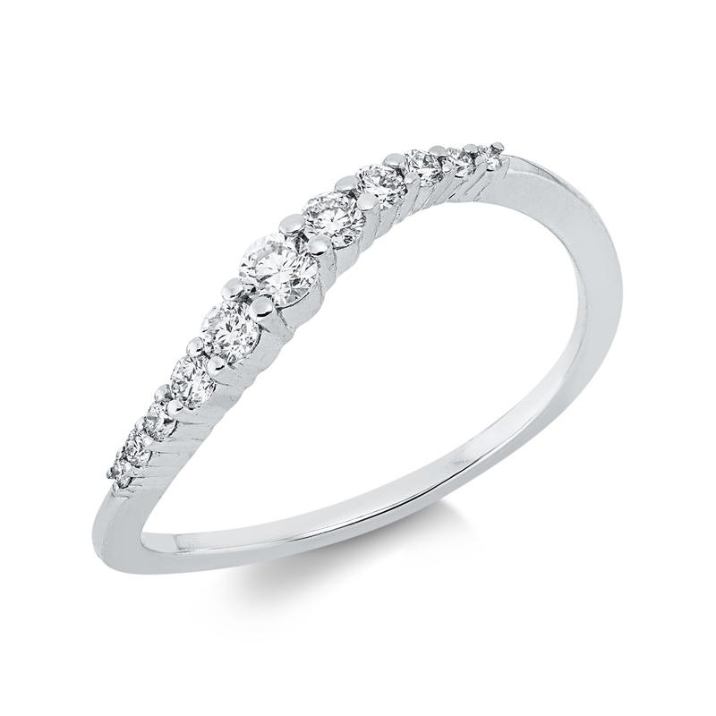 Modern Woman Ring Weißgold 18kt 0,25ct