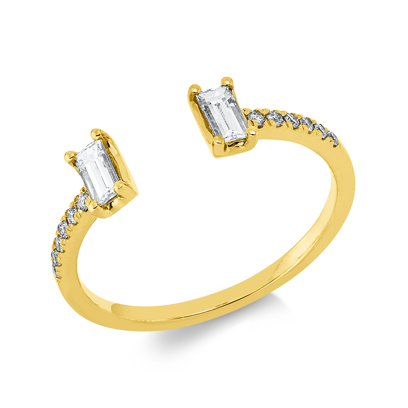 Baguette Ring Gelbgold 18kt 0,34ct