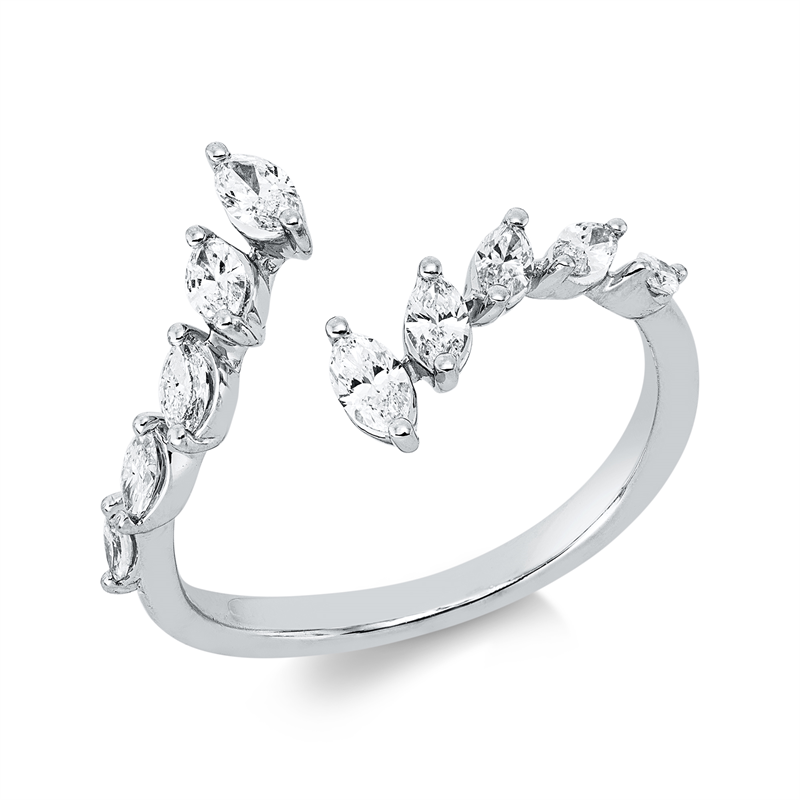 Modern Woman Ring Weißgold 18kt 0,51ct