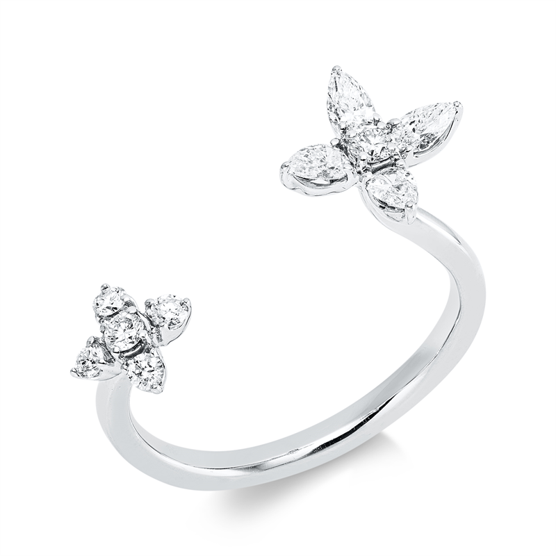 Modern Woman Ring Weißgold 18kt 0,43ct
