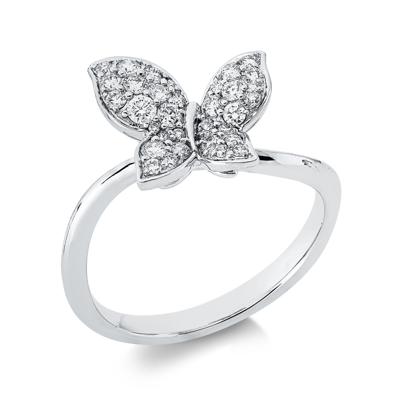 Tier Ring Weißgold 18kt 0,4ct