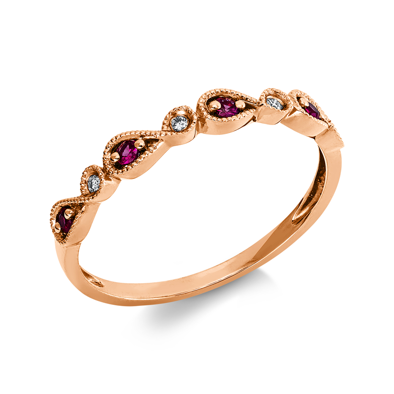 Farbstein Classic Ring Rotgold 18kt 0,02ct