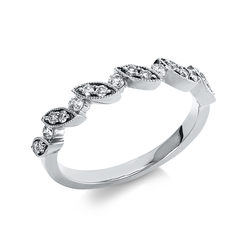 Modern Woman Ring Weißgold 18kt 0,28ct