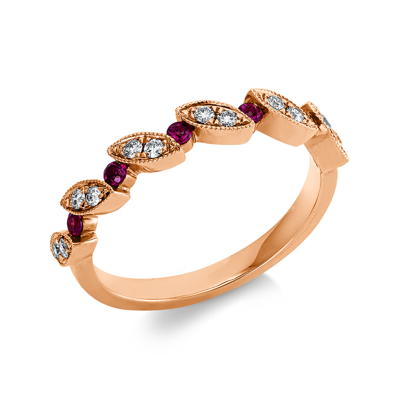 Farbstein Classic Ring Rotgold 18kt 0,15ct