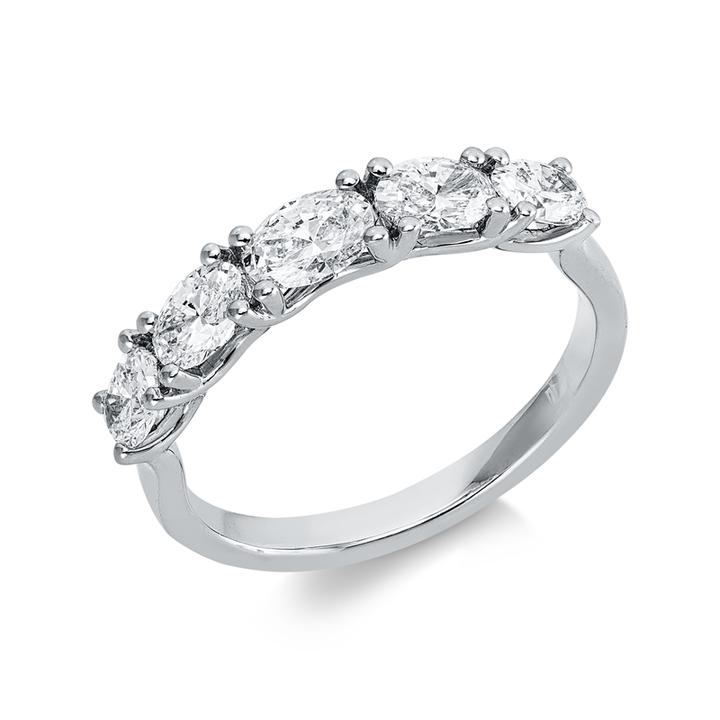Exklusiv Ring Weißgold 18kt 1,06ct