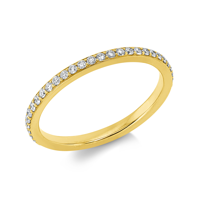 Memoire voll Ring Weißgold 18kt 0,41ct