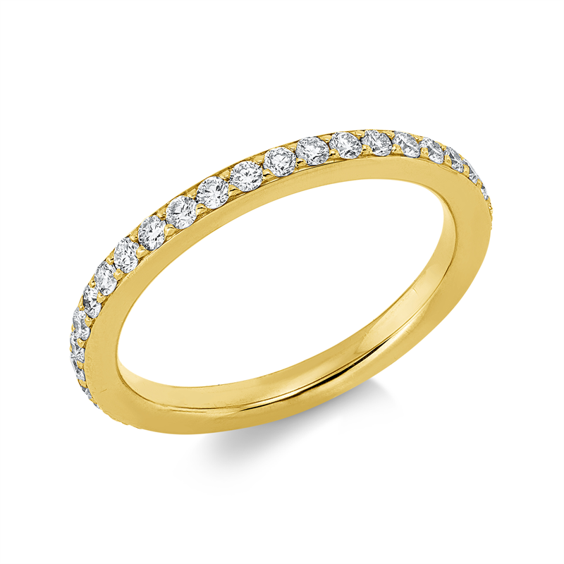 Memoire voll Ring Weißgold 18kt 0,68ct