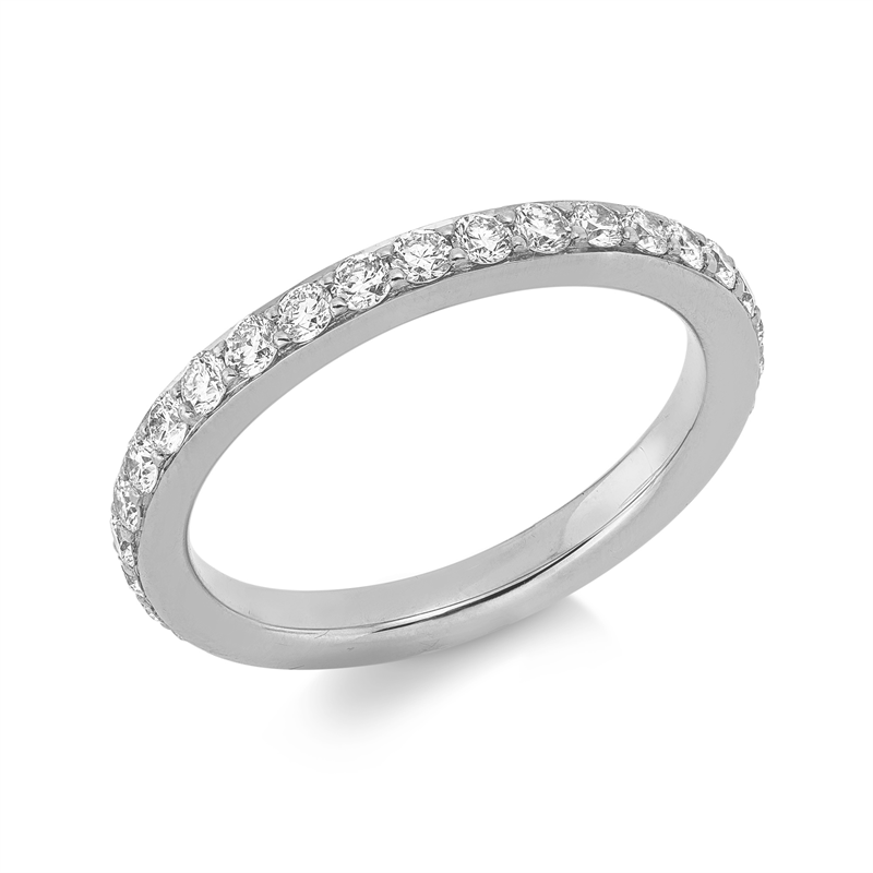 Memoire voll Ring Weißgold 18kt 1,01ct