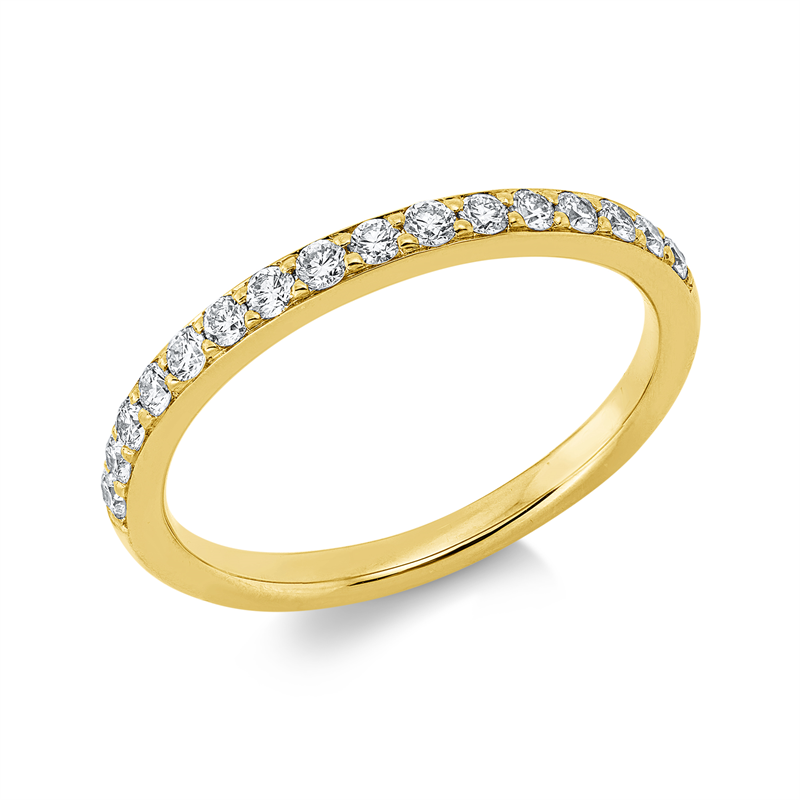 Memoire halb Ring Weißgold 18kt 0,31ct