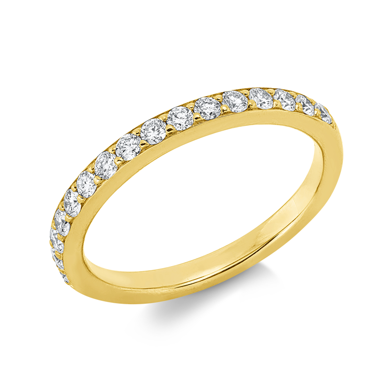 Memoire halb Ring Weißgold 18kt 0,4ct