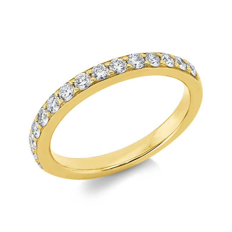 Memoire halb Ring Weißgold 18kt 0,5ct