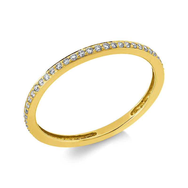 Memoire voll Ring Weißgold 18kt 0,25ct