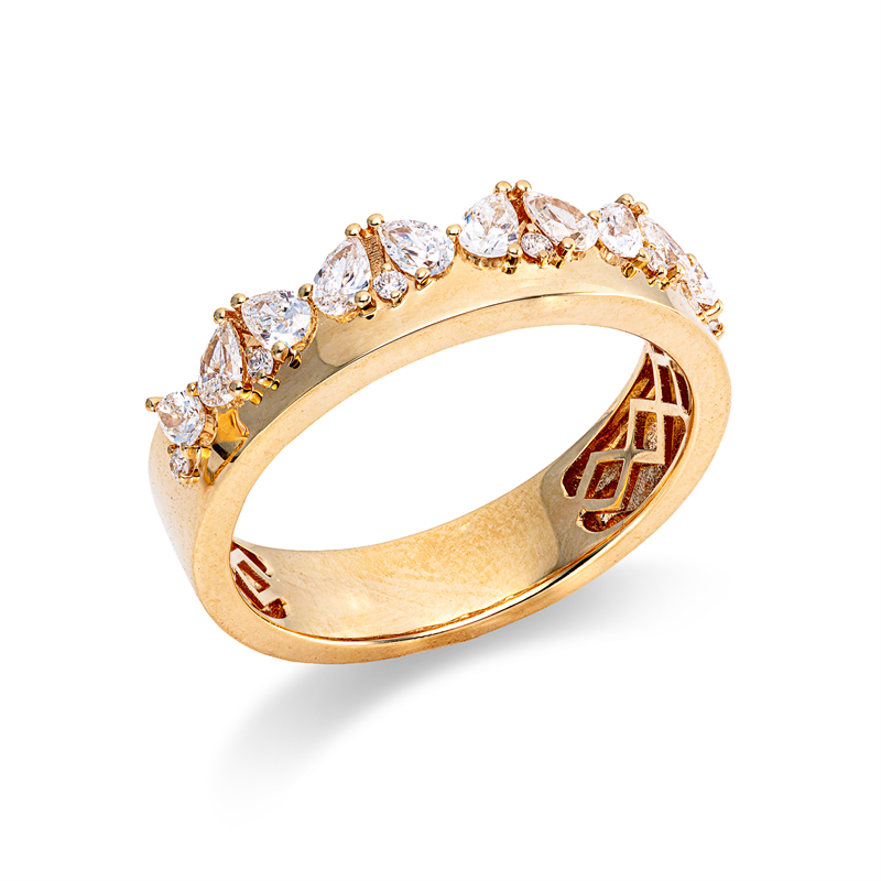 Modern Woman Ring Gelbgold 18kt 0,52ct