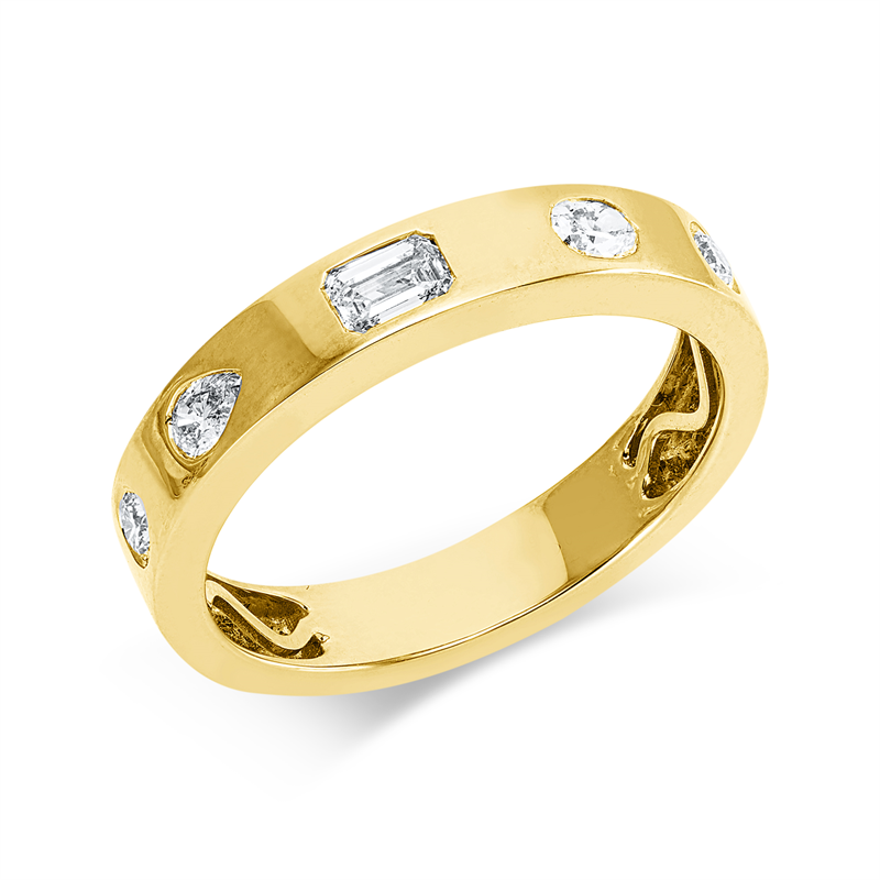 Modern Woman Ring Gelbgold 18kt 0,43ct