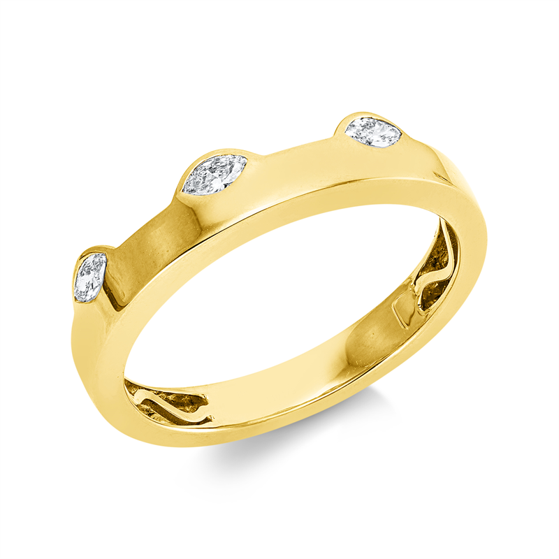 Modern Woman Ring Gelbgold 18kt 0,14ct